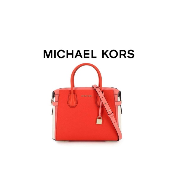 Michael Kors Handbags - Michael Kors Mercer Leather Crossbody Satchel